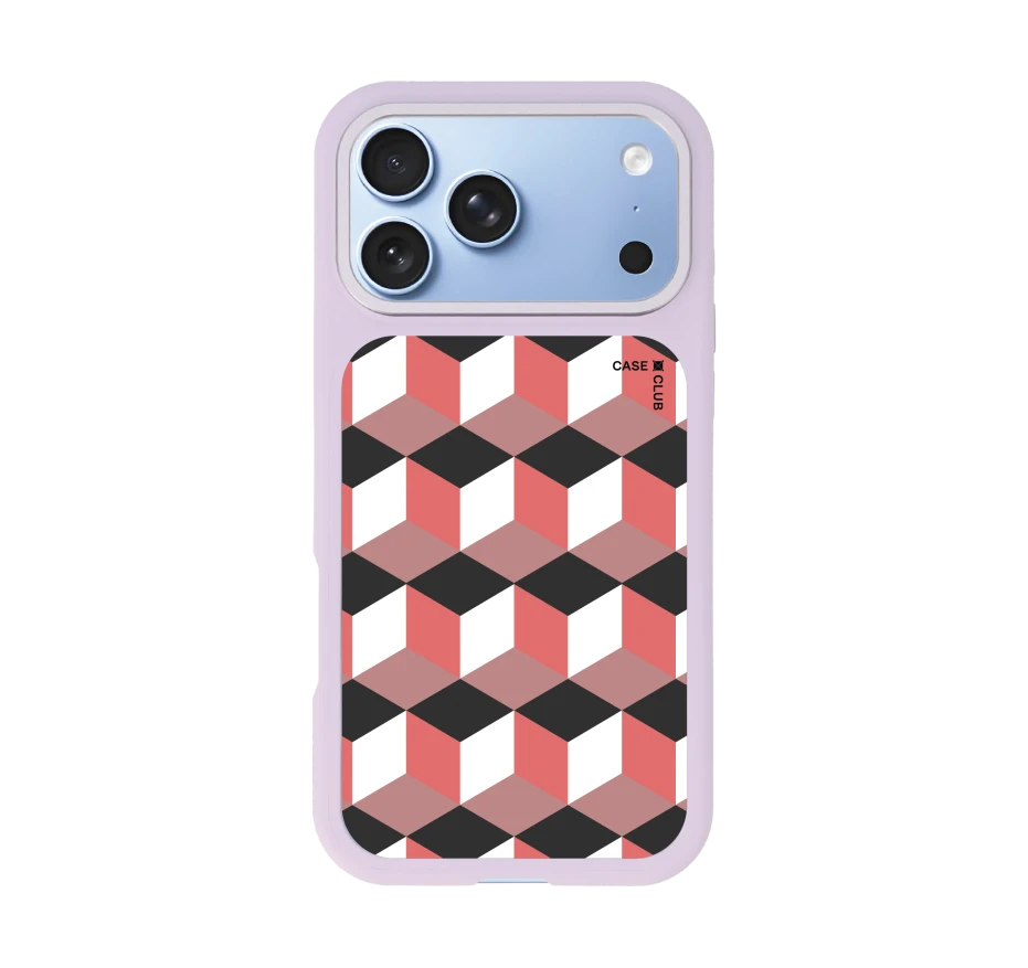 กล่องเรขาคณิตสีทับทิม