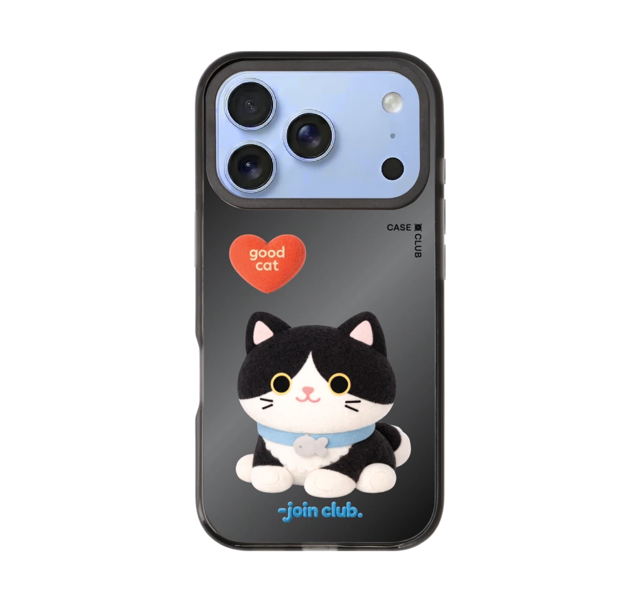 join the club heartful tuxedo cat