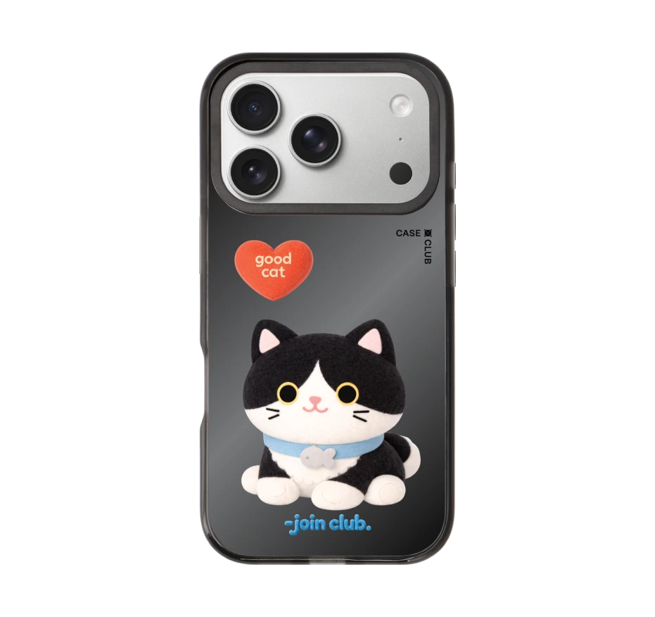 join the club heartful tuxedo cat