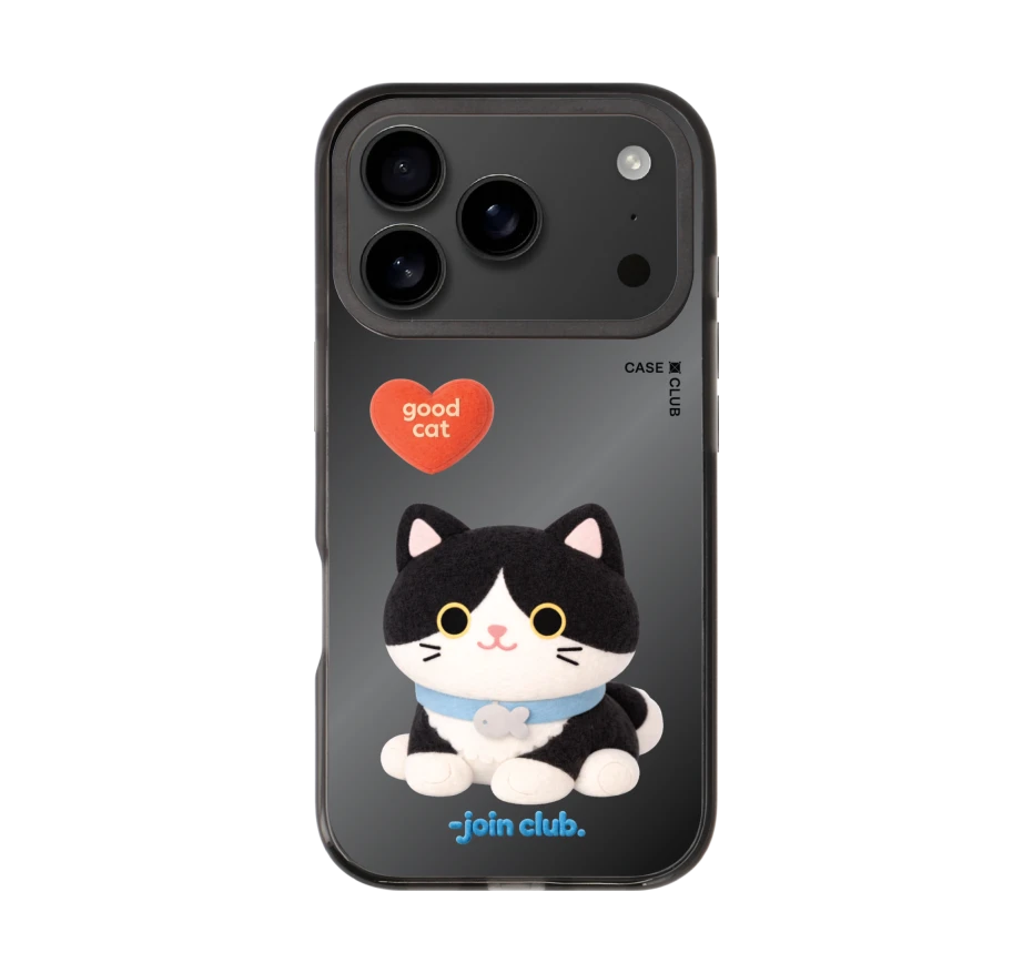 join the club heartful tuxedo cat