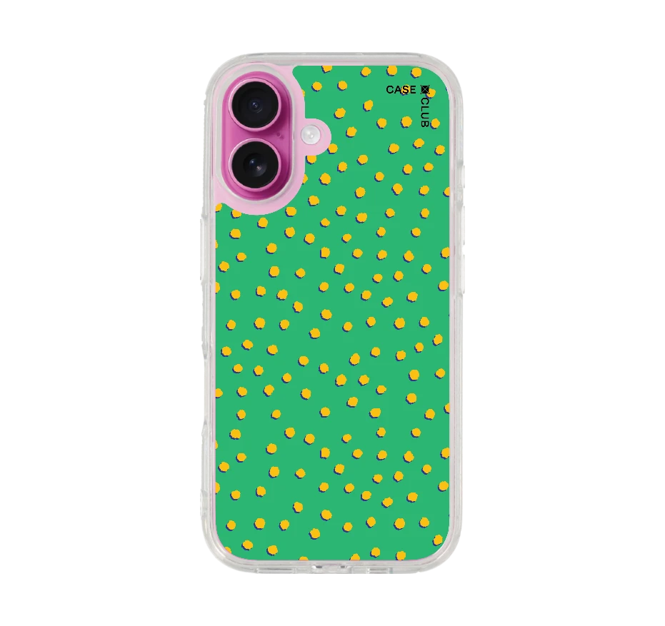 ลาย dot จุดสีเหลืองเขียว