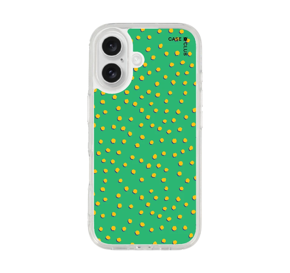 ลาย dot จุดสีเหลืองเขียว