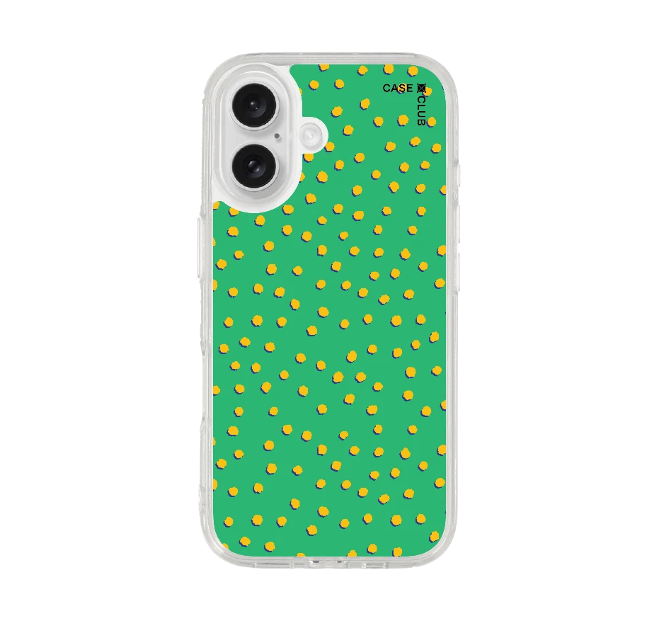 ลาย dot จุดสีเหลืองเขียว