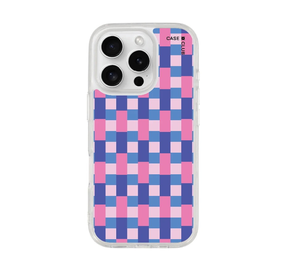 blue & pink multi color tile