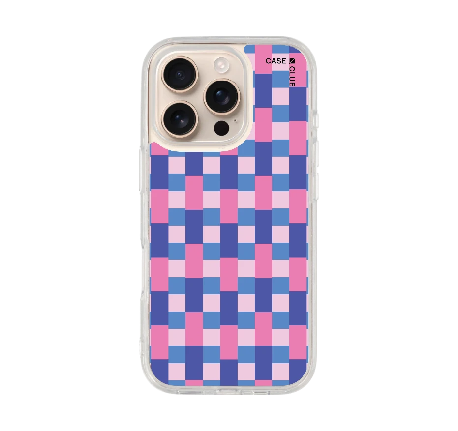 blue & pink multi color tile