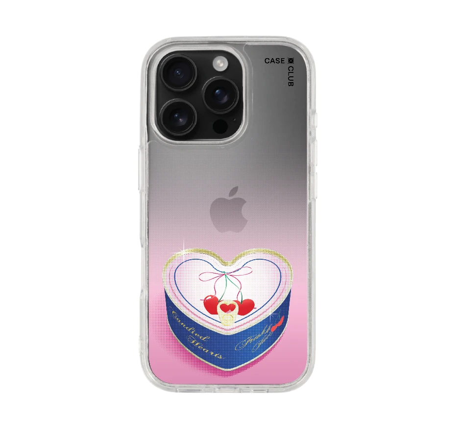 halftone candy heart