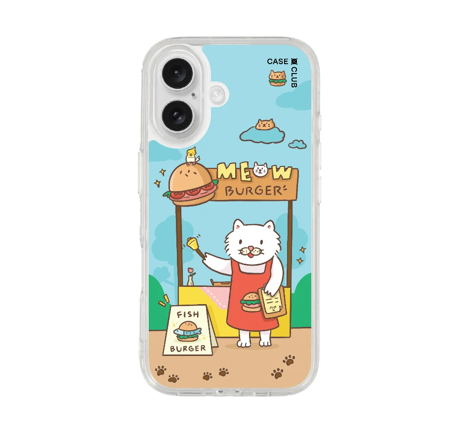 persian cat meow burger