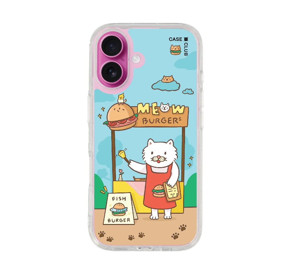 persian cat meow burger