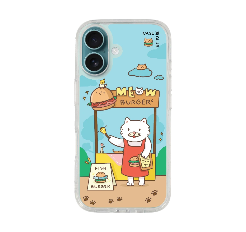 persian cat meow burger