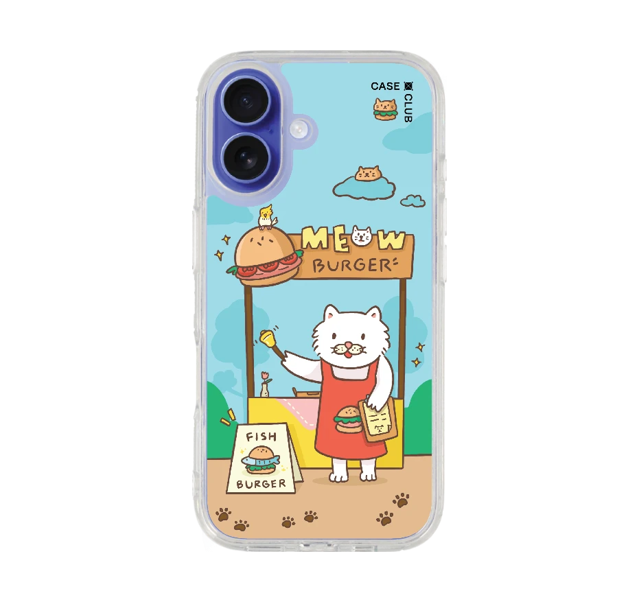 persian cat meow burger