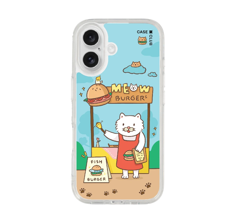 persian cat meow burger