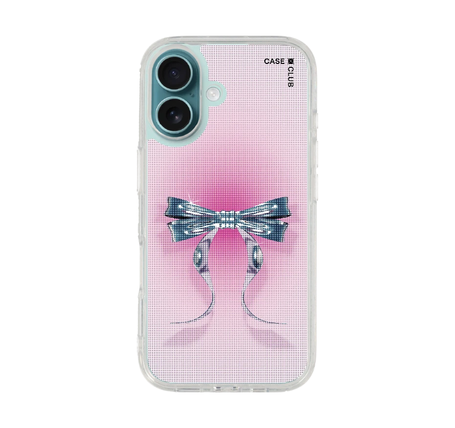 ริบบิ้นฮาล์ฟโทนสีฟ้าชมพู