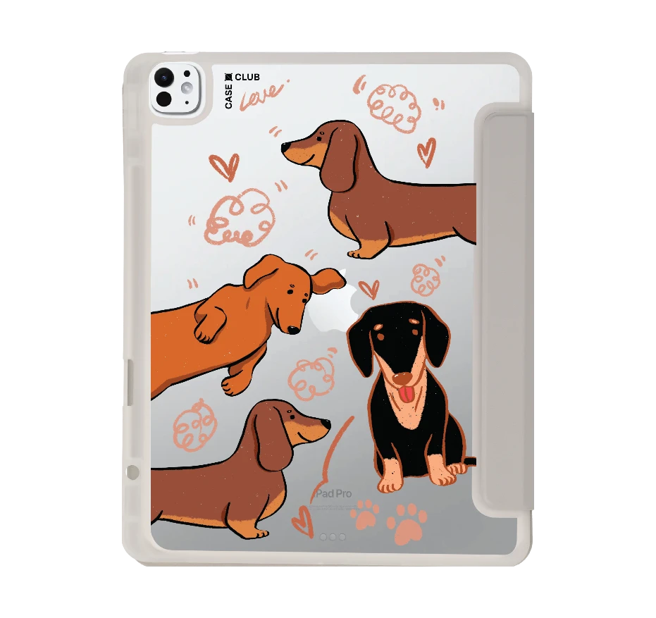 brown dachshund pattern