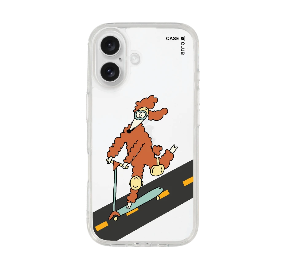 หมาพุดเดิ้ลสกู๊ตเตอร์สายซิ่ง