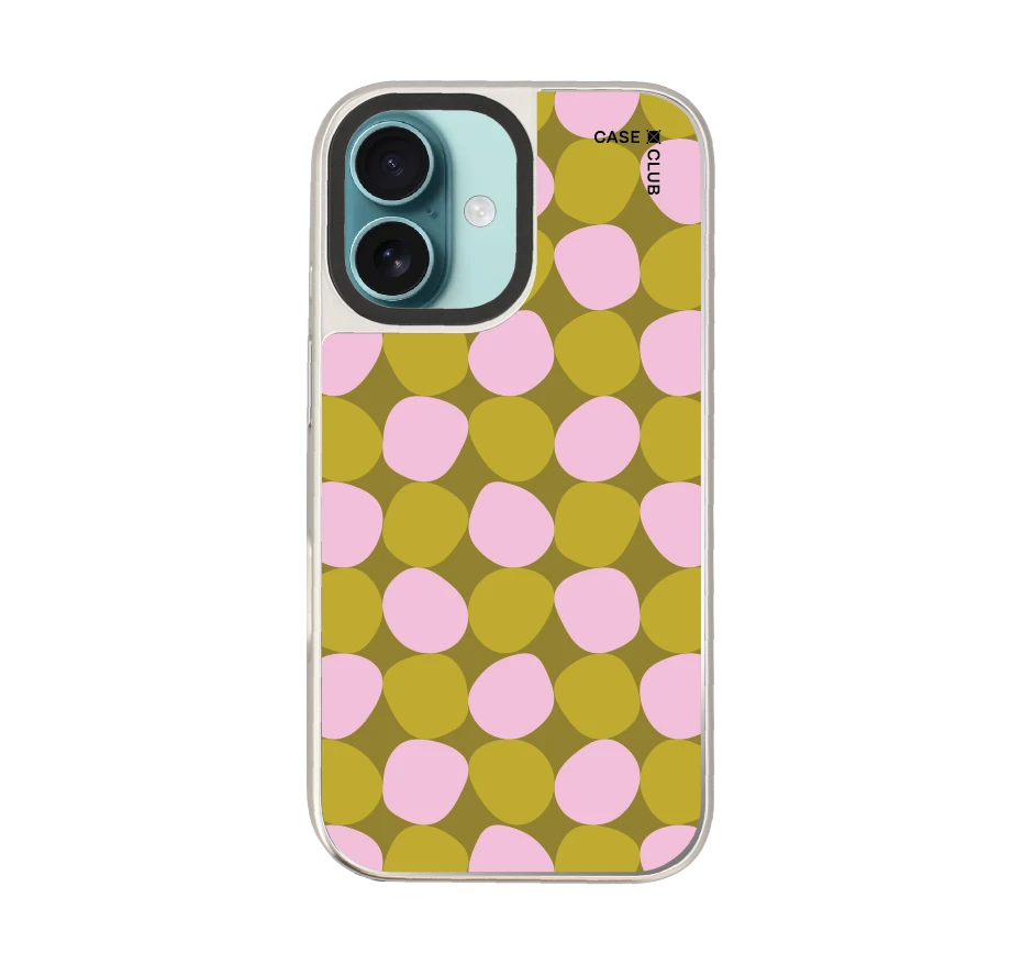 ลาย dot ลายจุดชมพูเขียว