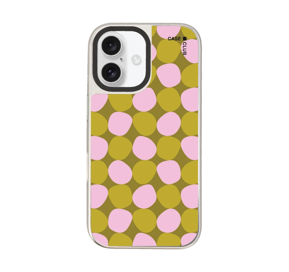 ลาย dot ลายจุดชมพูเขียว