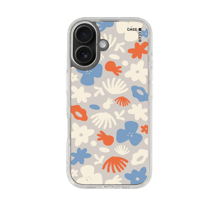 dark blue flower pattern