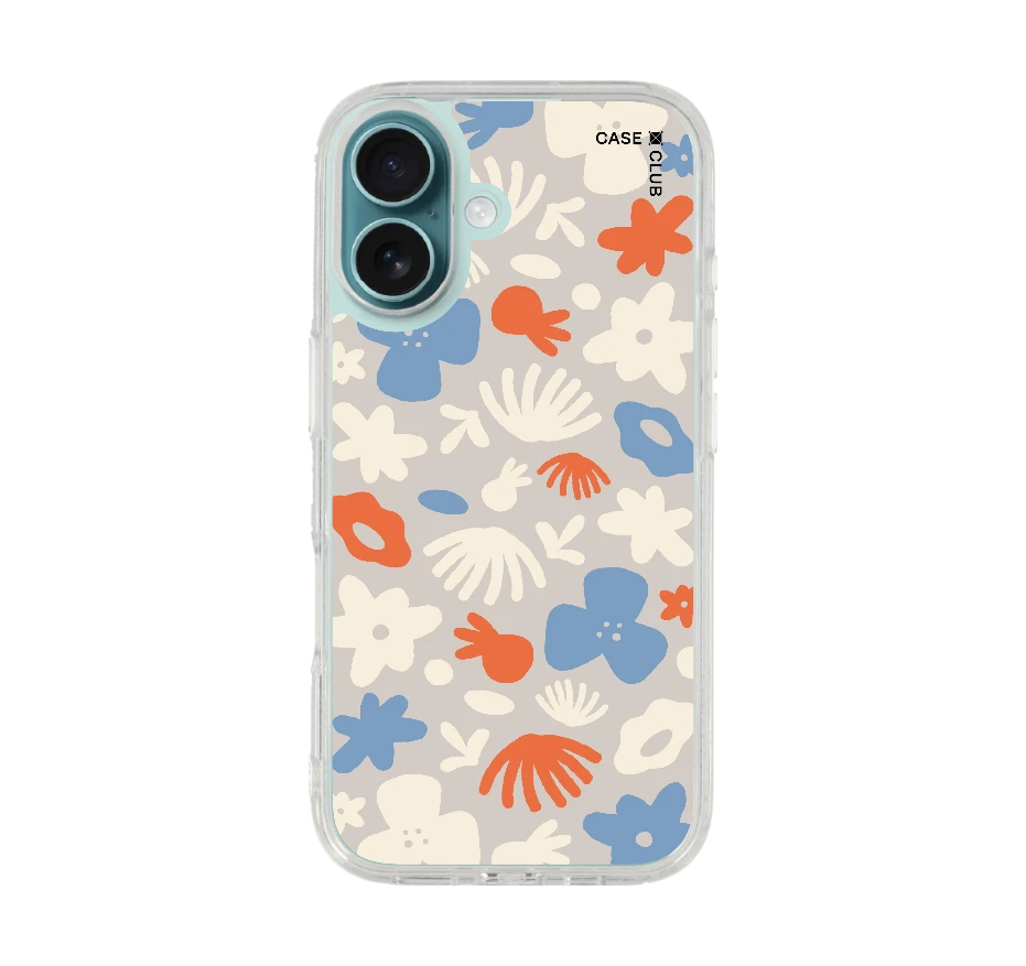 dark blue flower pattern