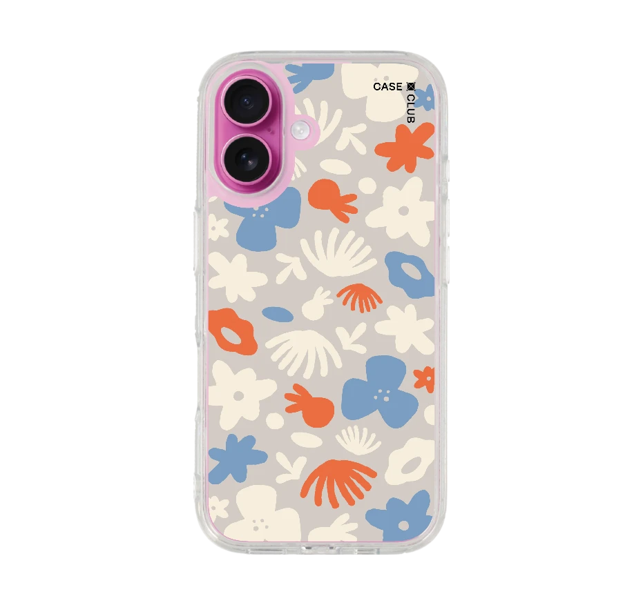 dark blue flower pattern