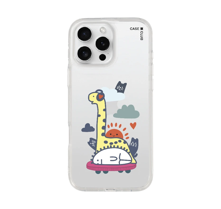 brachiosaurus on headphone