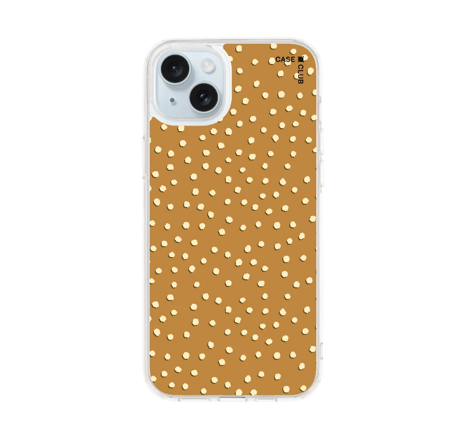 ลาย dot จุดสีขาวน้ำตาล