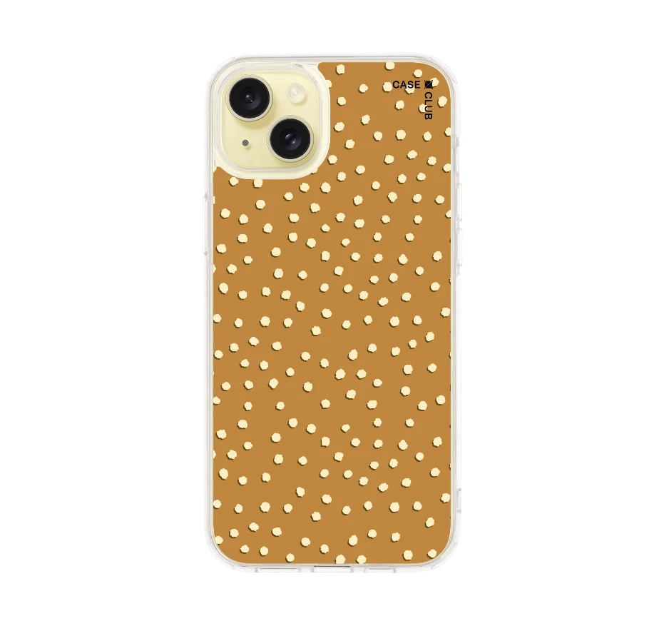 ลาย dot จุดสีขาวน้ำตาล