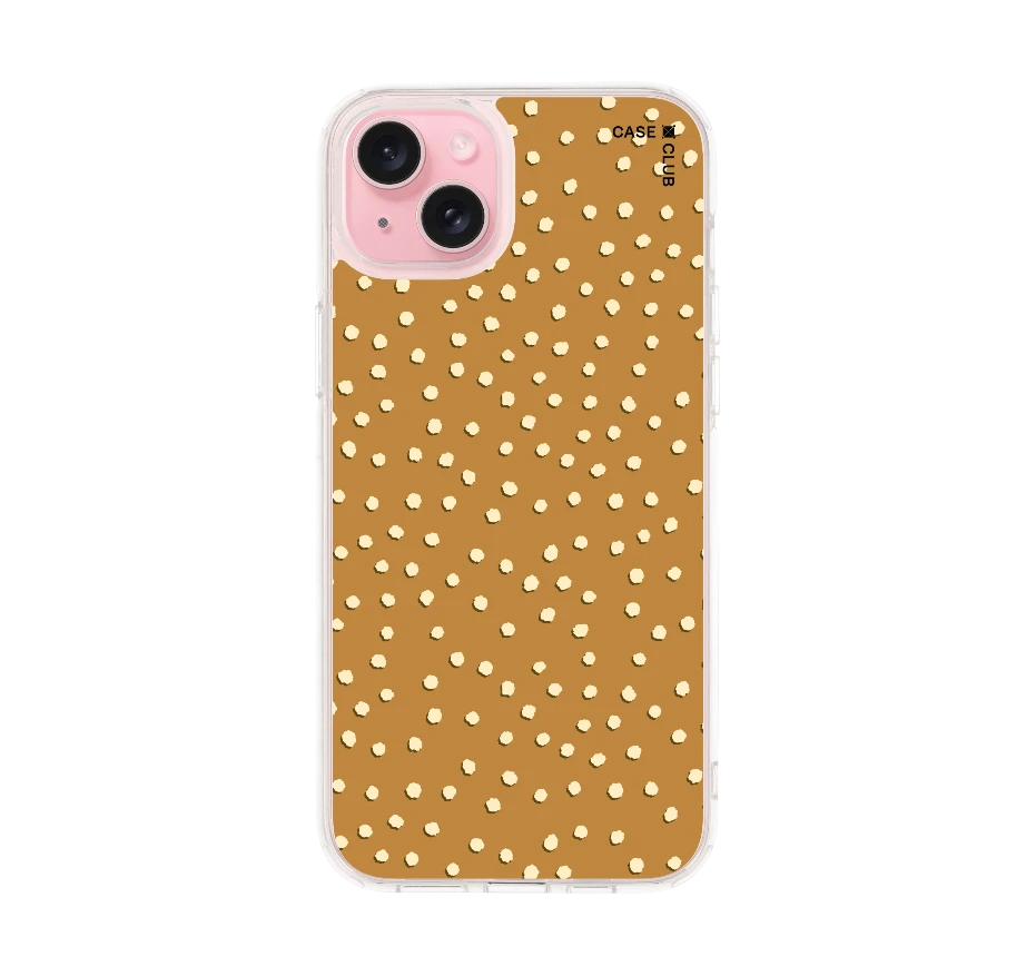 ลาย dot จุดสีขาวน้ำตาล