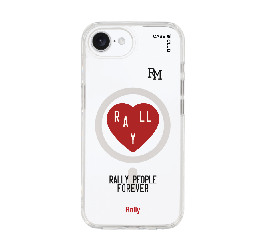iPhone 16e Clear Case MagSafe Rally People Club