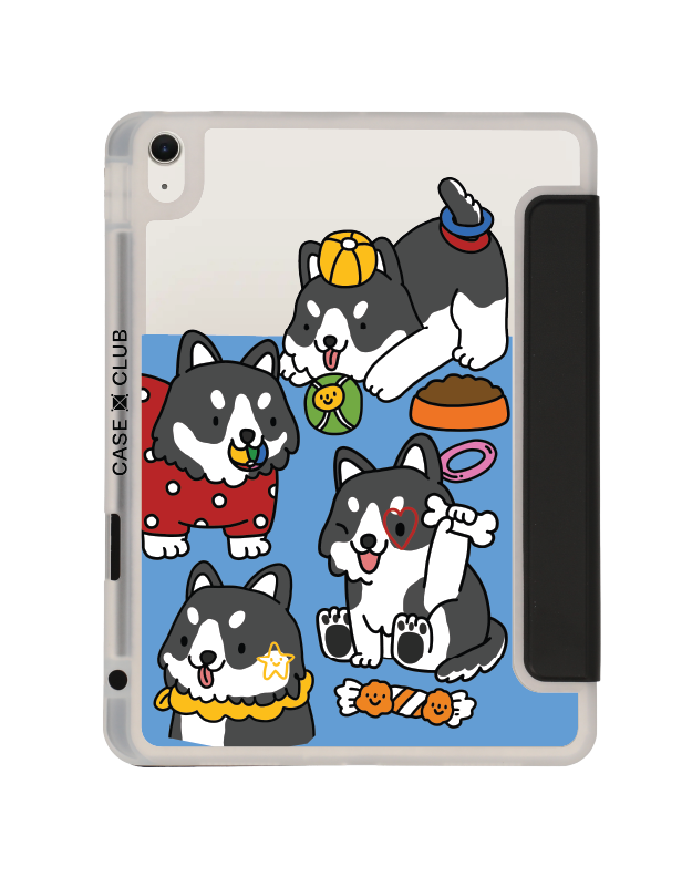 เคสใส ipad air4/5/6/7 11" 2025 (m2/m3) สีดำ husky เพลย์ไทม์