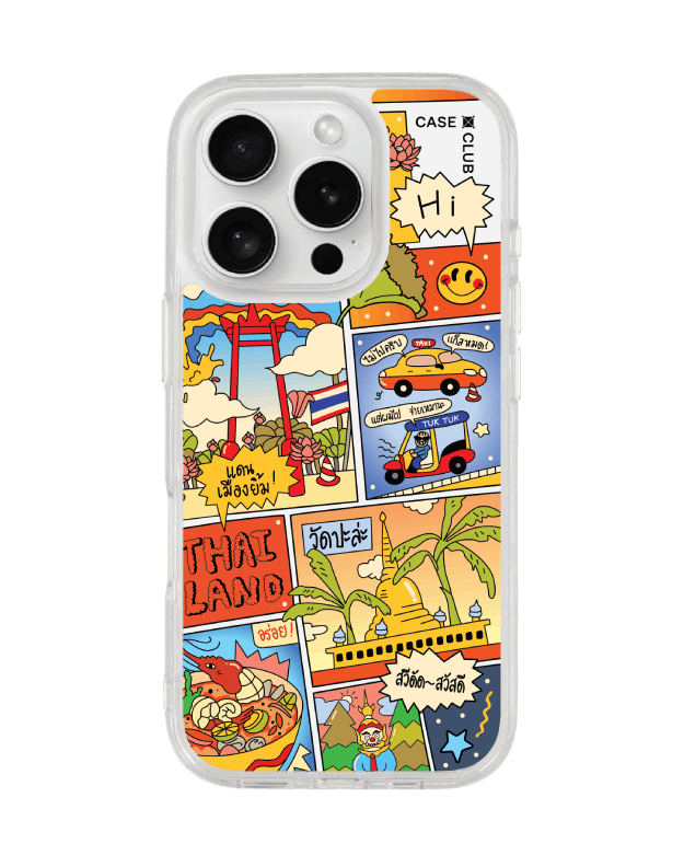 เคสใส iPhone 16 Pro Max การ์ตูนไทย