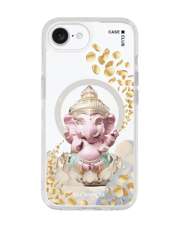 iphone 16e clear case magsafe luckydose ganesha