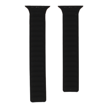 apple watch strap leather link black 44/45/49 mm