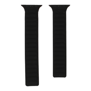 apple watch strap leather link black 44/45/49 mm