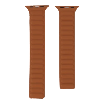 apple watch strap leather link black 44/45/49 mm