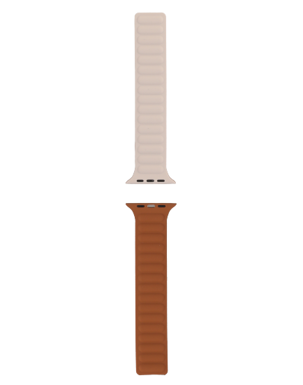 สายนาฬิกา apple watch leather link cream 44/45/49 มม.