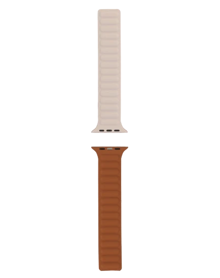 สายนาฬิกา apple watch leather link cream 44/45/49 มม.