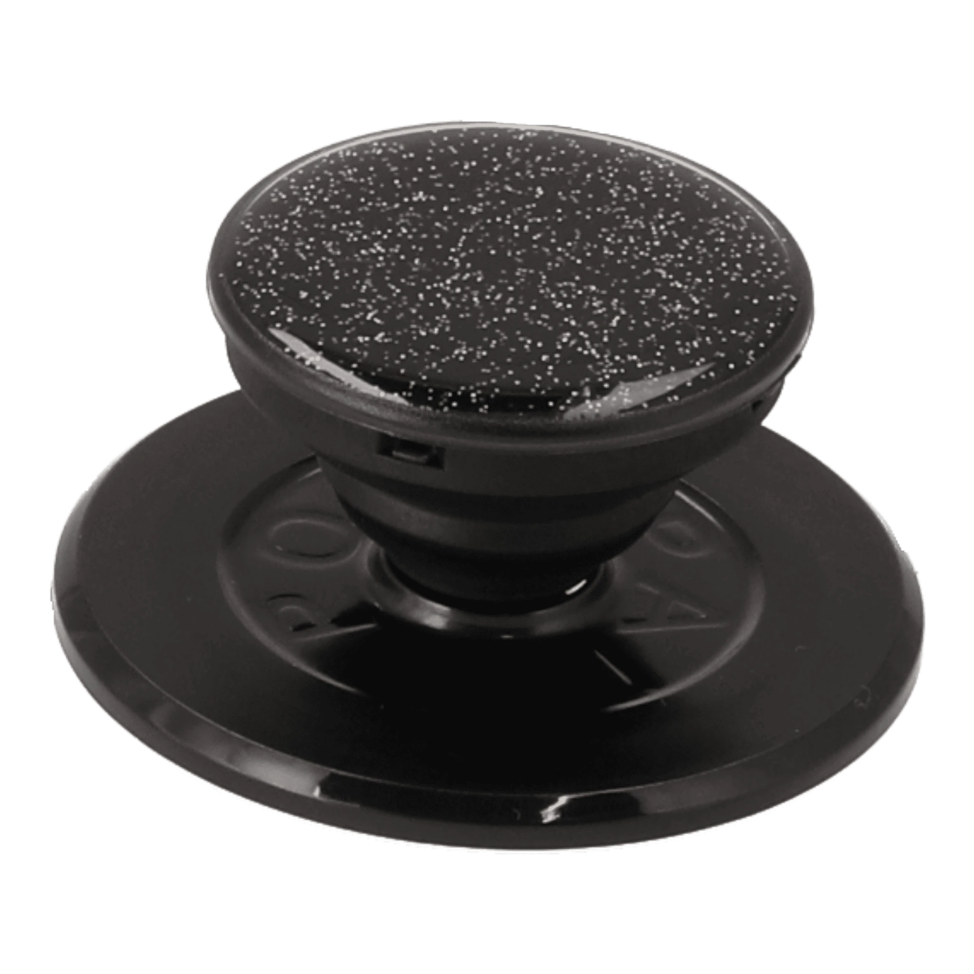 black crystal glitter popgrip