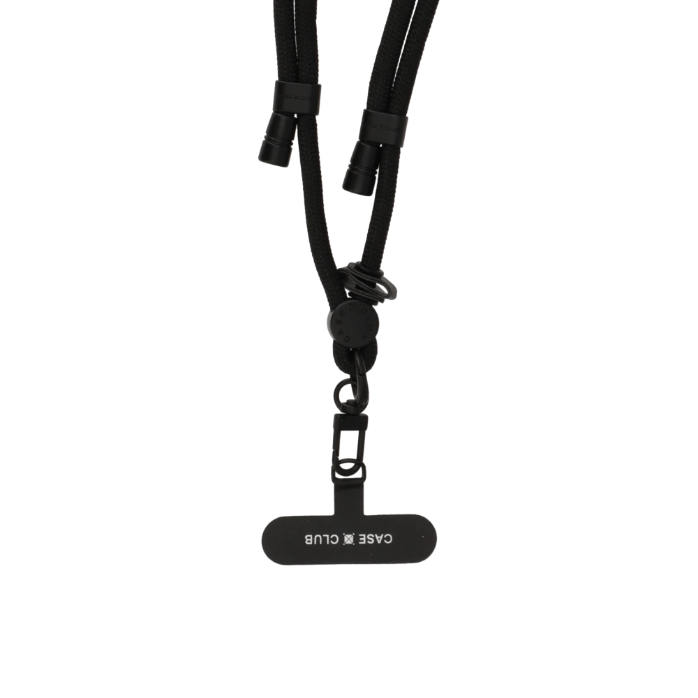 black rope crossbody strap