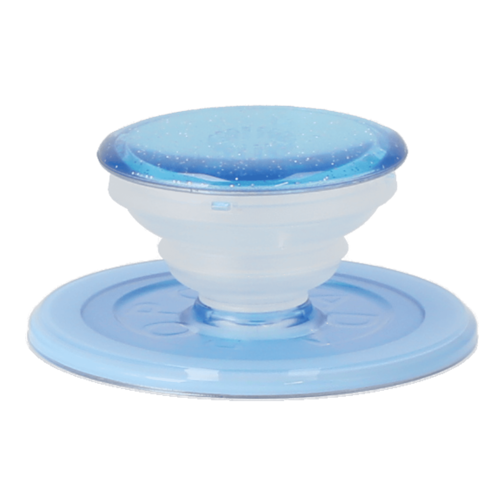 blue crystal glitter popgrip