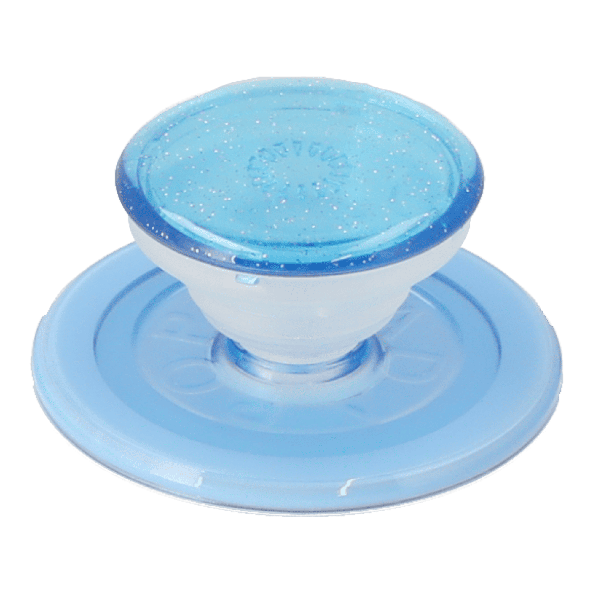 blue crystal glitter popgrip