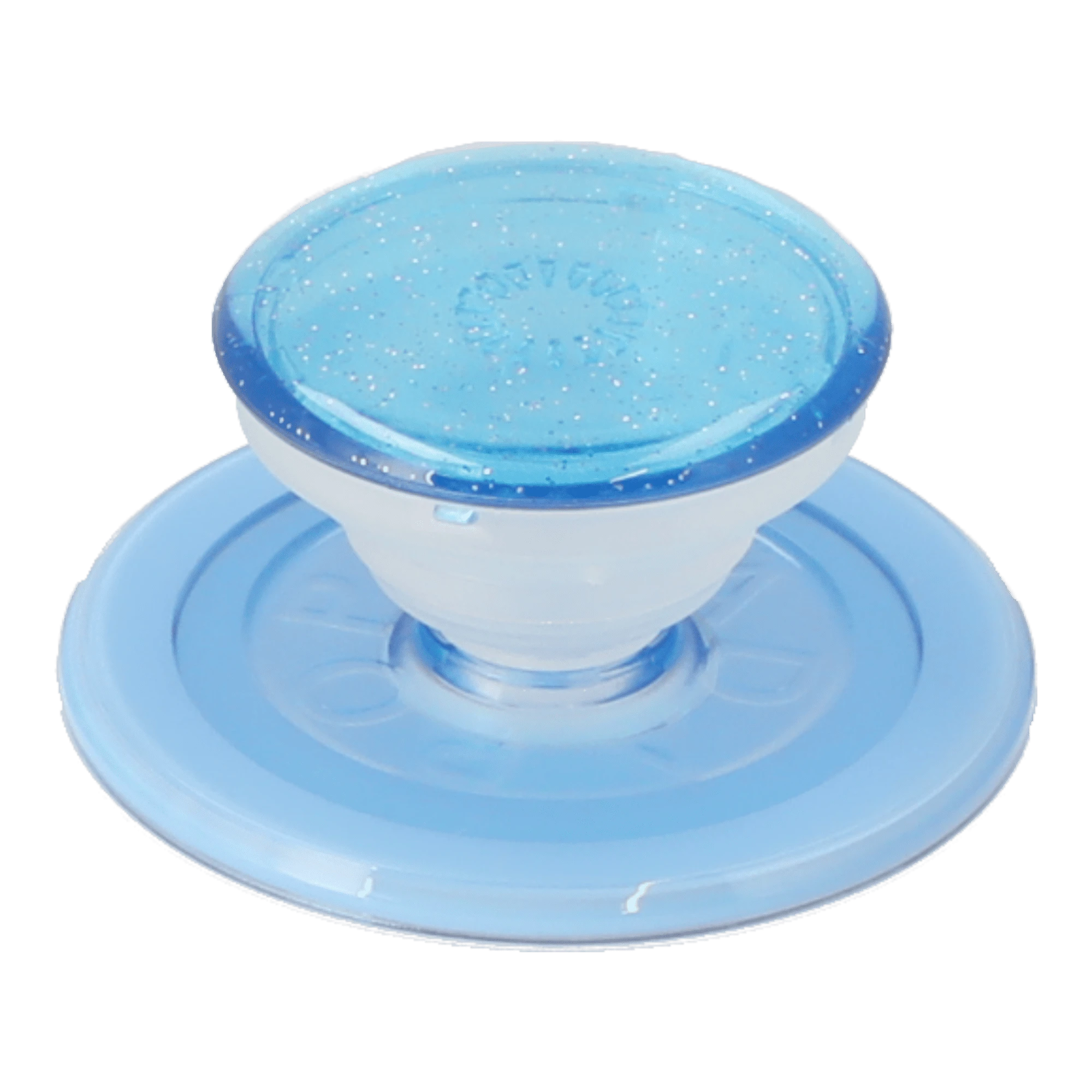 blue crystal glitter popgrip
