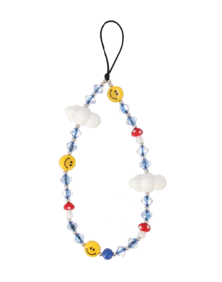 charm crystal cloudy heart & smile