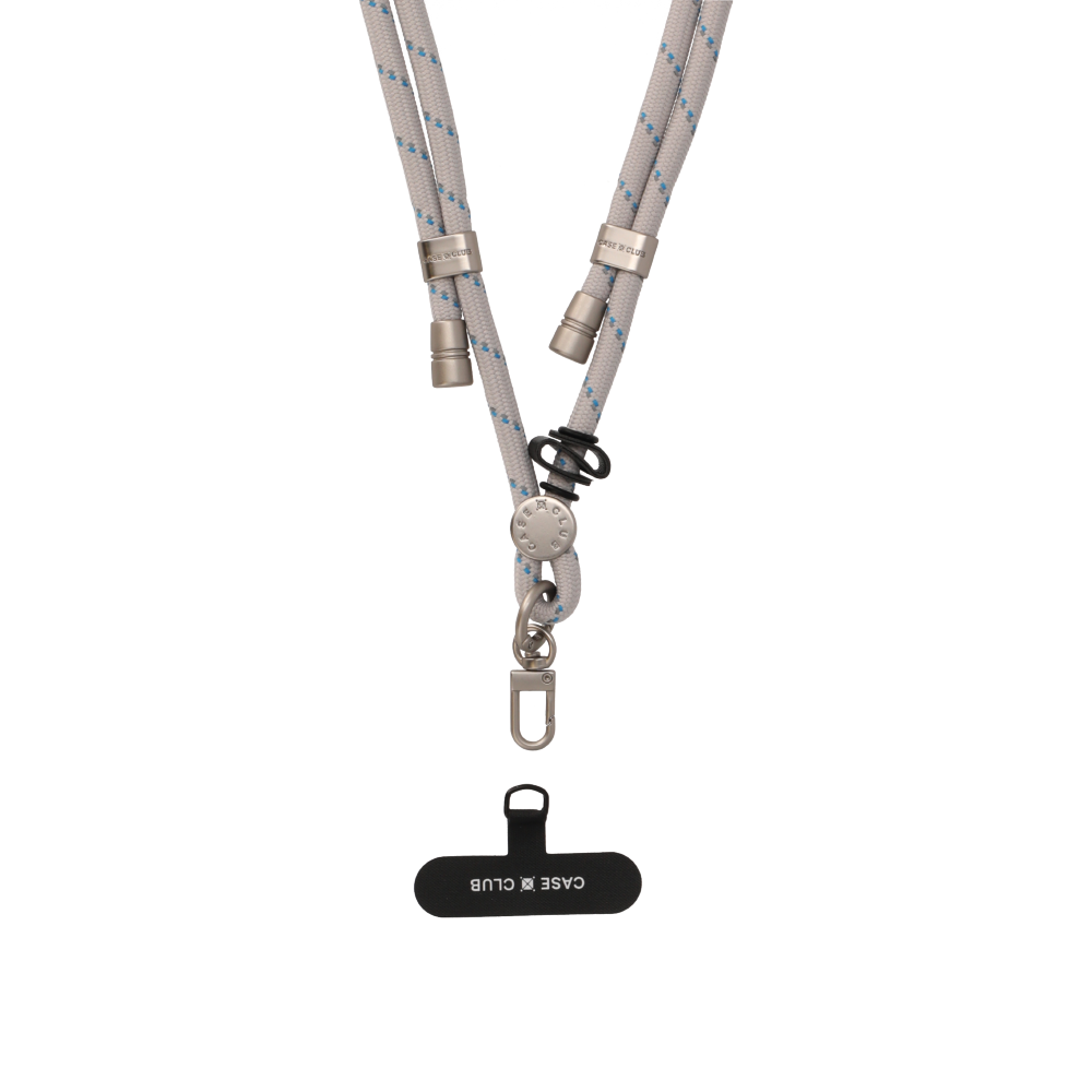 Cloudy Grey Rope Crossbody Strap