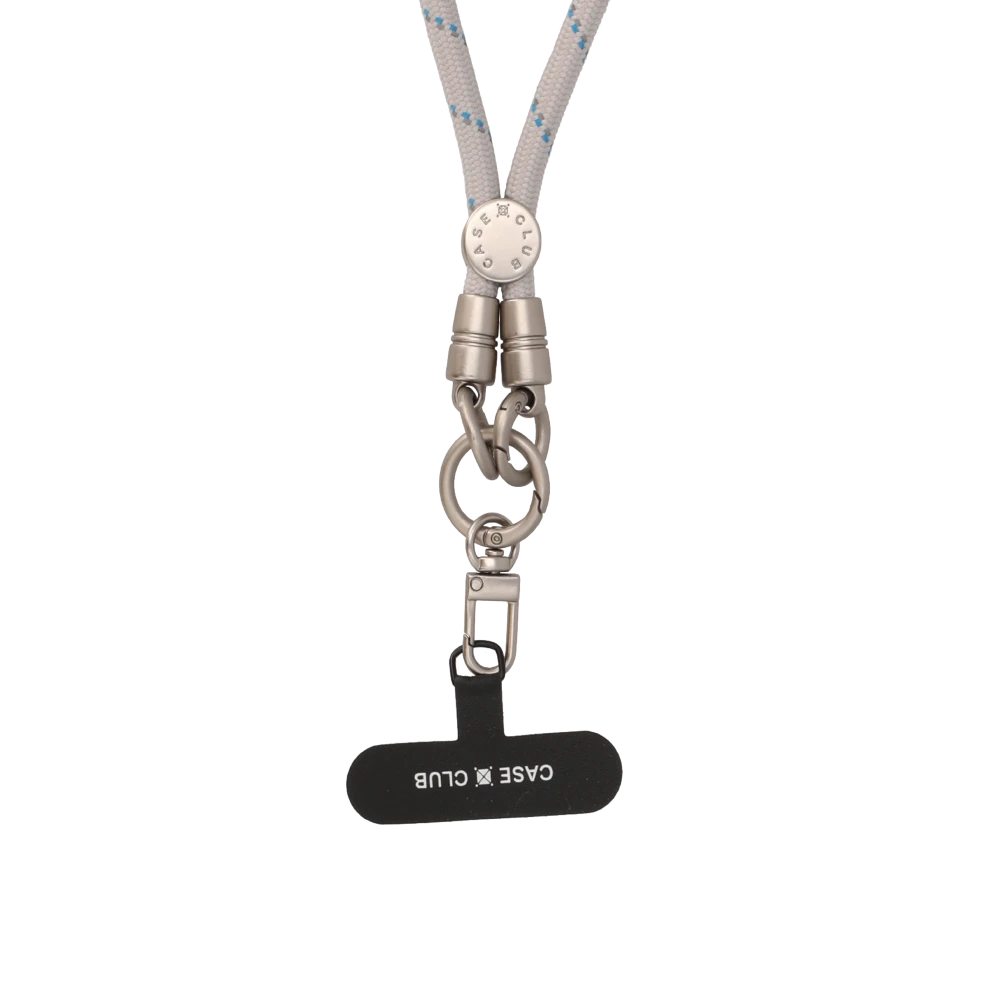 cloudy grey rope wrist strap