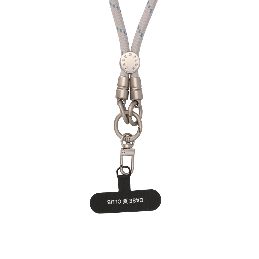 Cloudy Grey Rope Wrist Strap