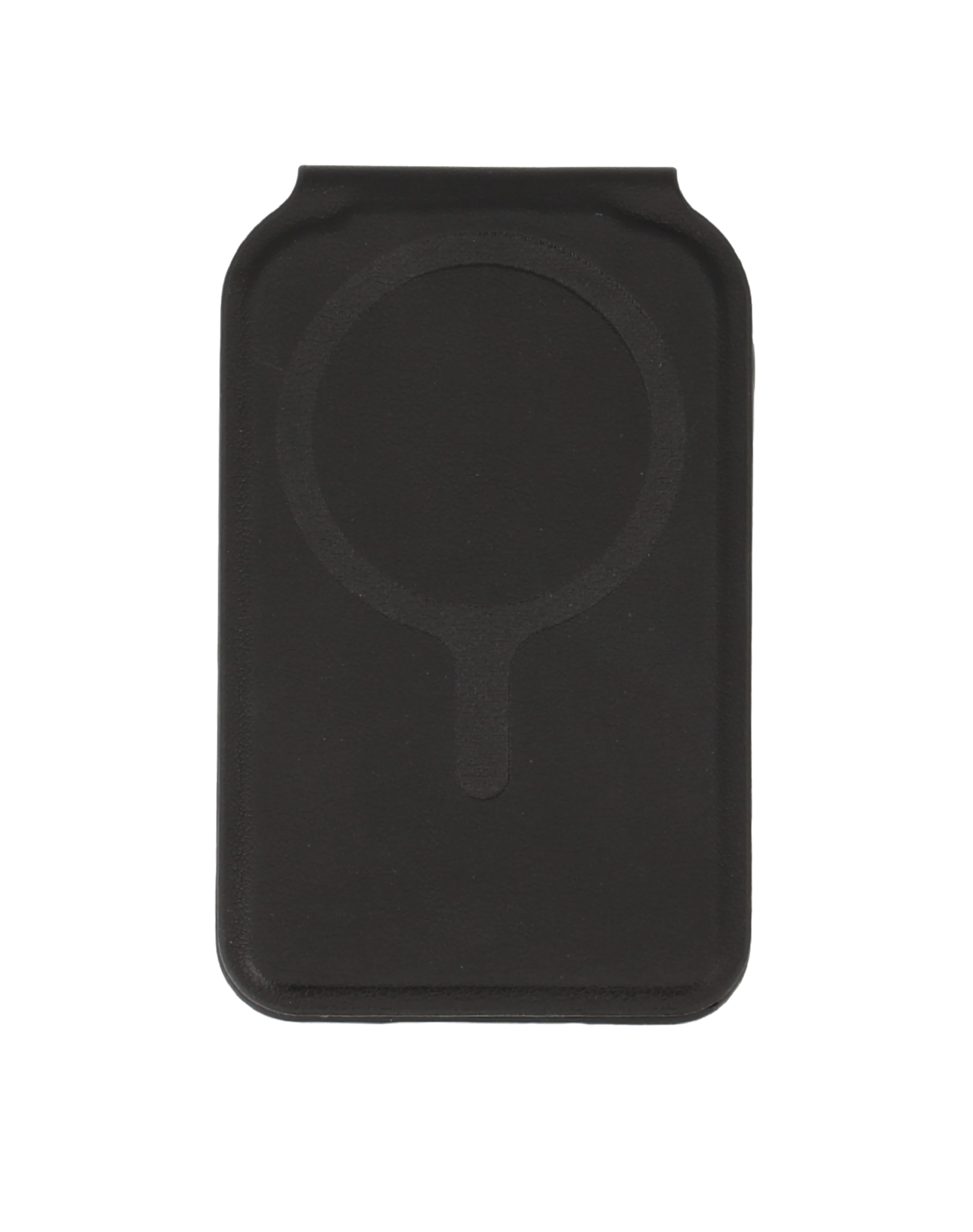 foldable mirror magsafe wallet black