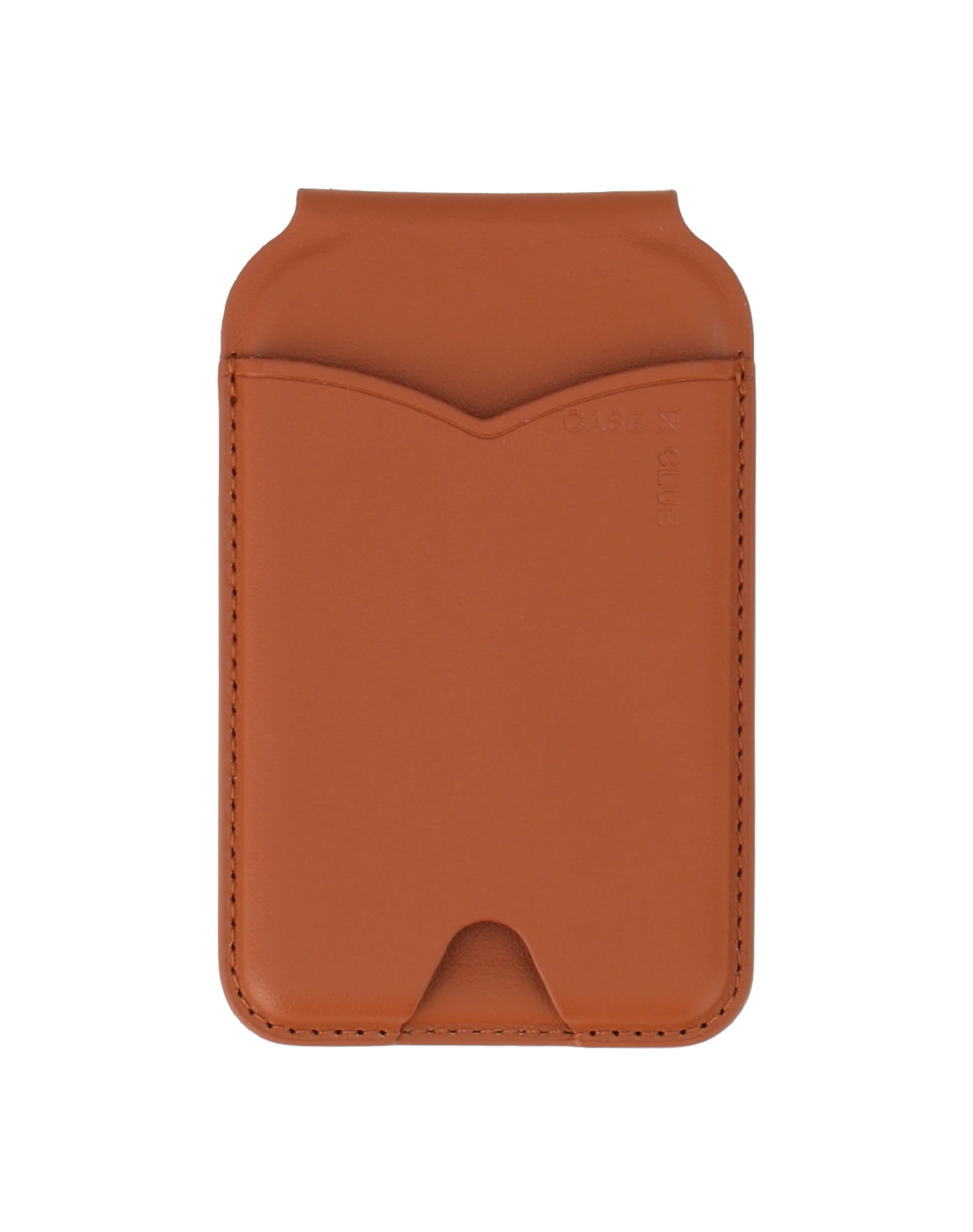 foldable mirror magsafe wallet brown