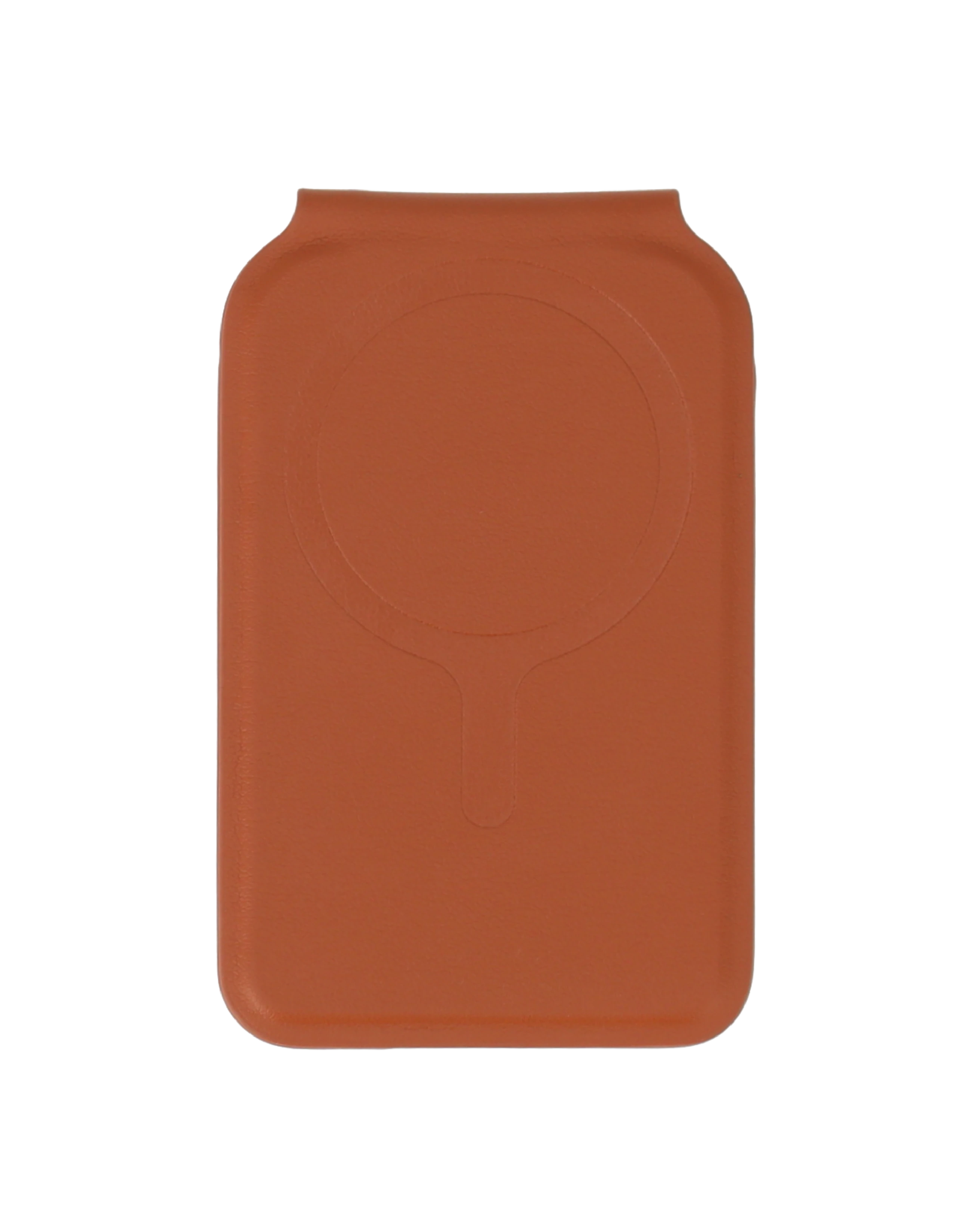 foldable mirror magsafe wallet brown