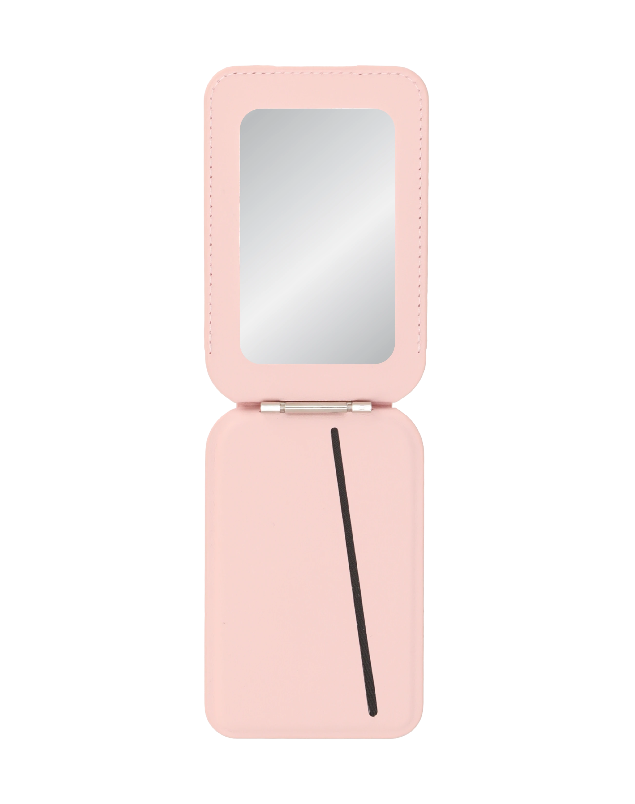 foldable mirror magsafe wallet pink