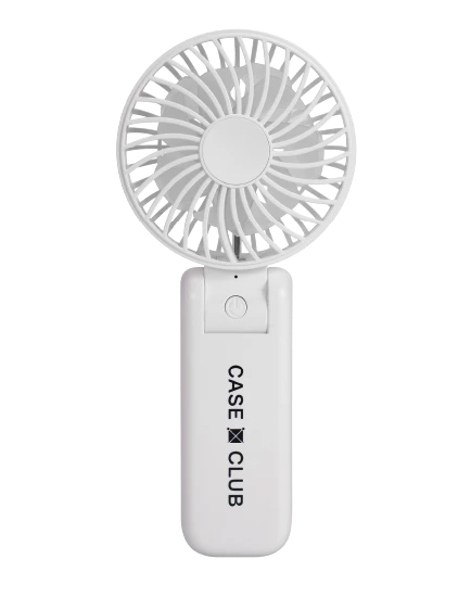 handheld folding fan white